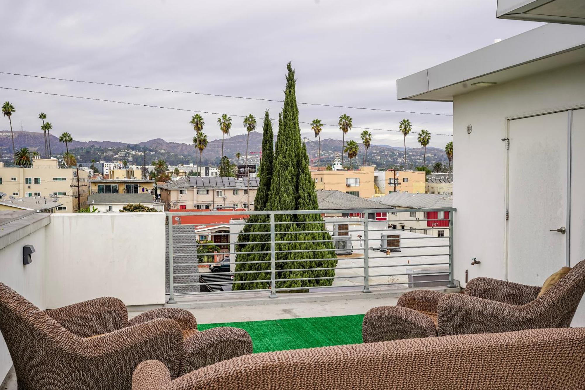 Hollywood Townhomes With Dtla View, Hollywood Sign Pvt Rooftop Los Angeles